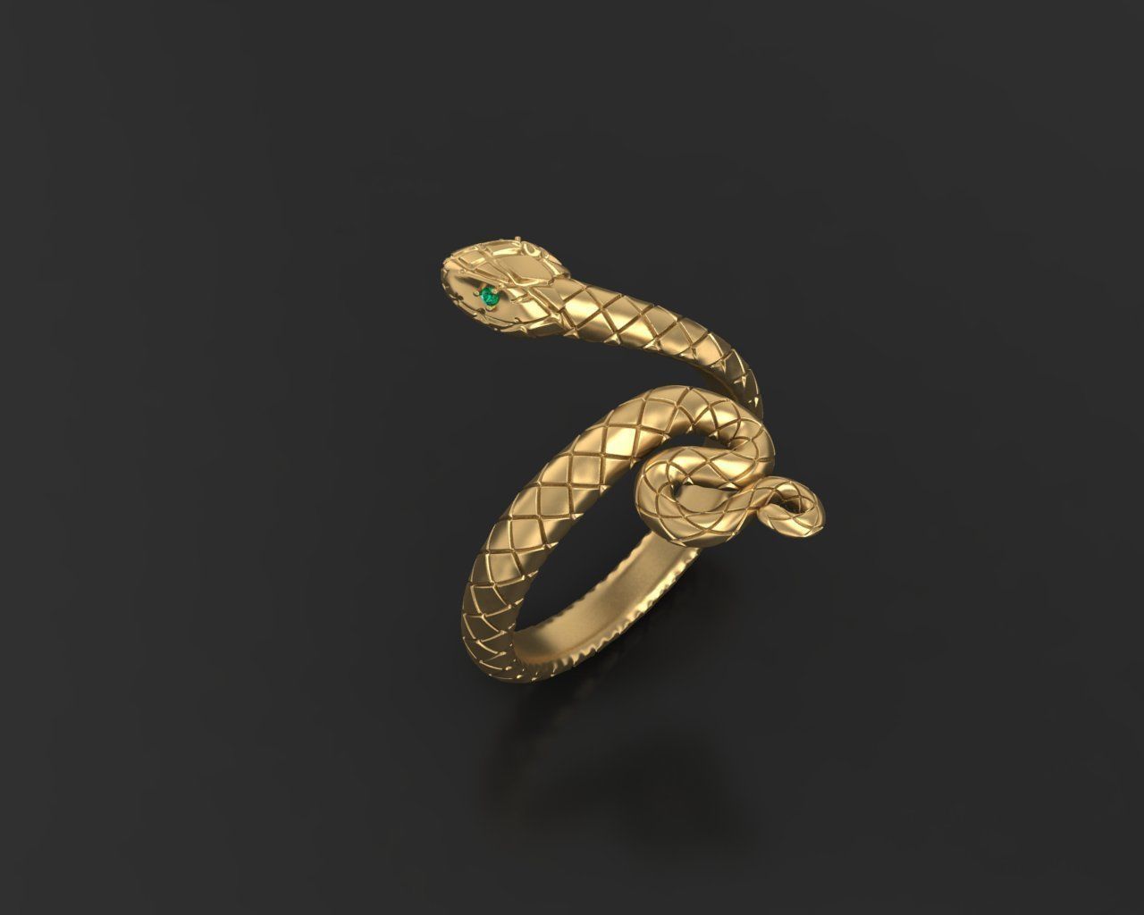 anello serpente oro 18kt argento smeraldi design made in italy gioielleria