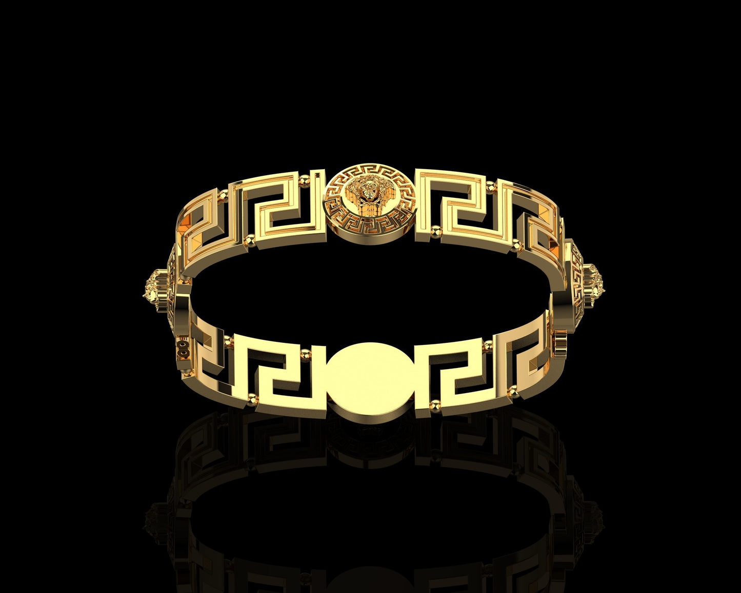 bracciale medusa oro 18kt solido robusto elegante prezioso donna regalo fidanzamento sposa lusso made in italy