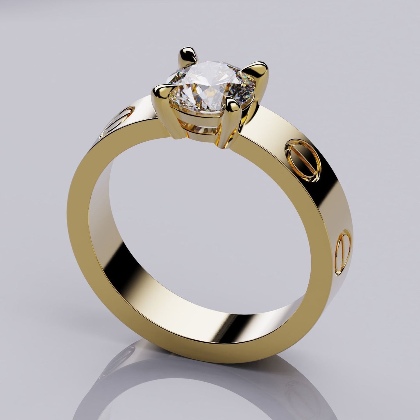 anello love design oro 18kt diamante regalo prezioso donna fidanzamento sposa made in italy