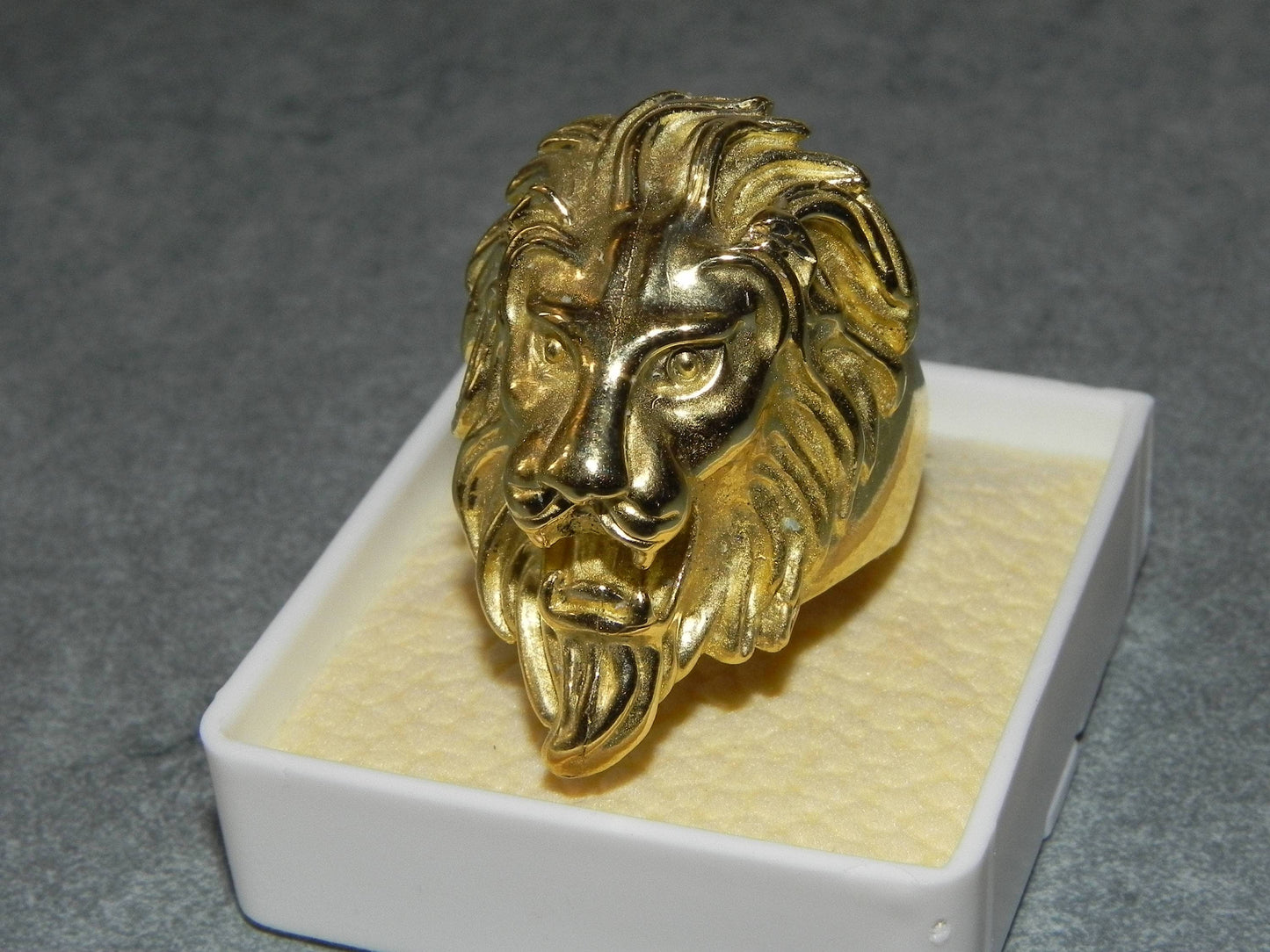 ring lion yellow gold silver 925 sculpture italy rome jewel handmade leone gold silver giant beautiful anello maxi animalier gioiello unisex