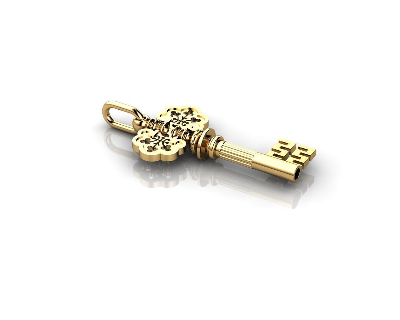 pendant key pendant 18kt gold fashion fashion engagement gift love made in italy marriage woman unisex