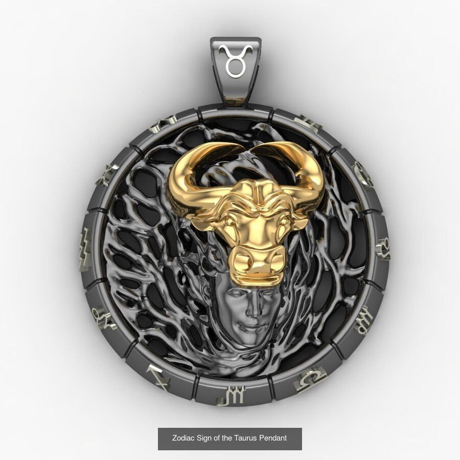 zodiac pendant 18kt gold precious sculpture design made in italy gift symbol fashion fashion man woman unisex birthday