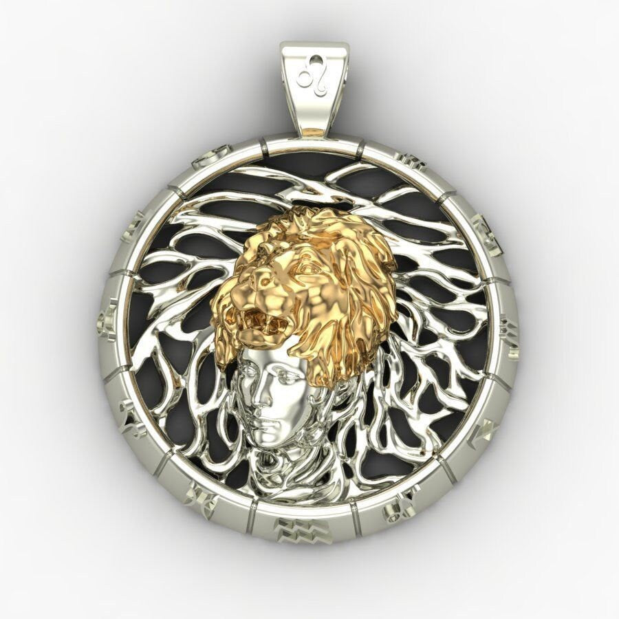 zodiac pendant 18kt gold precious sculpture design made in italy gift symbol fashion fashion man woman unisex birthday