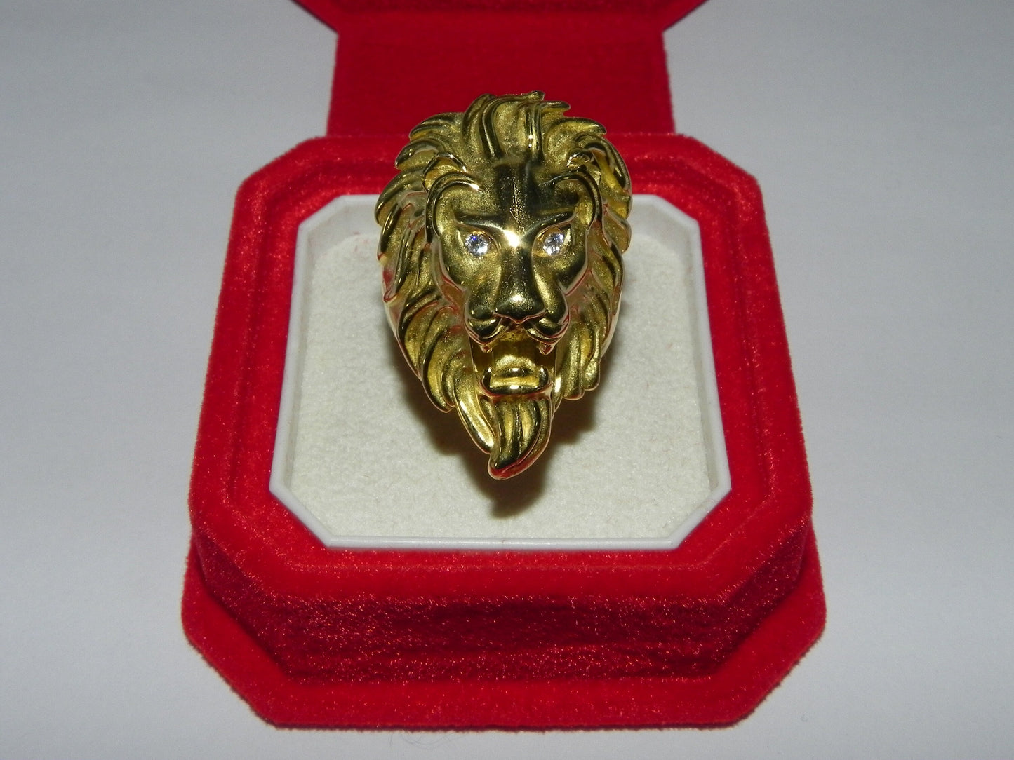 ring lion yellow gold silver 925 sculpture italy rome jewel handmade leone gold silver giant beautiful anello maxi animalier gioiello unisex