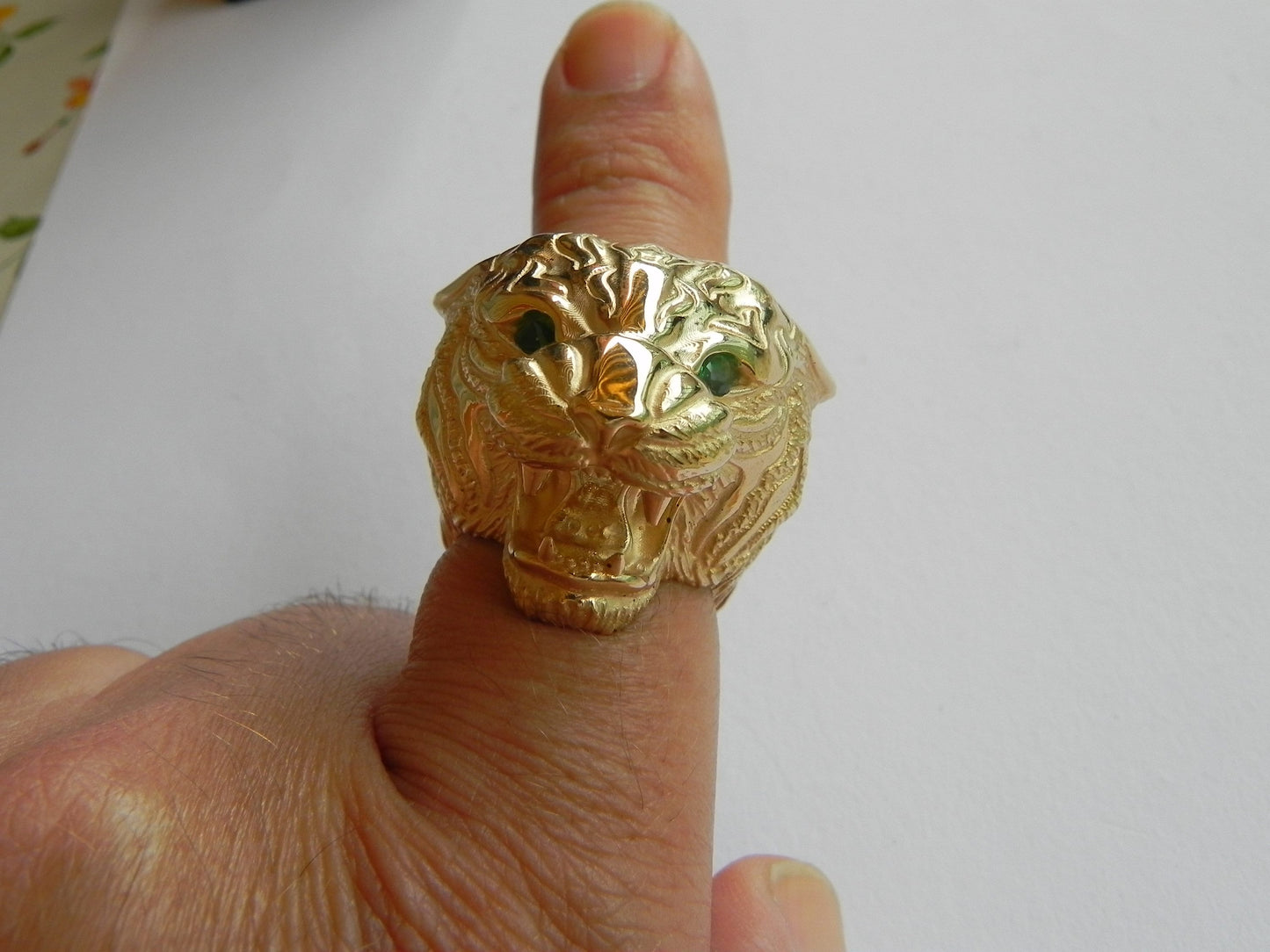 tiger ring 18kt