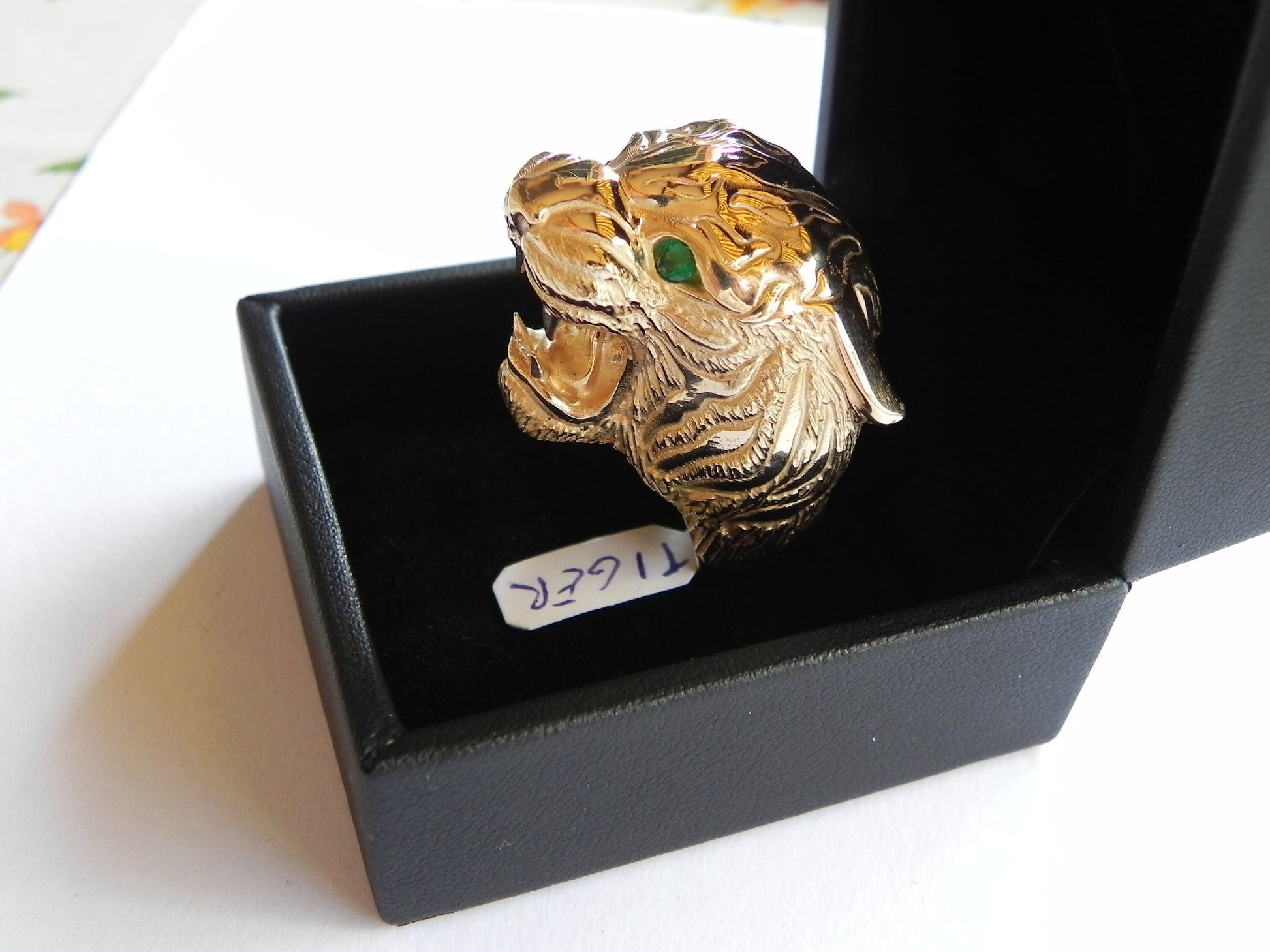 tiger ring 18kt