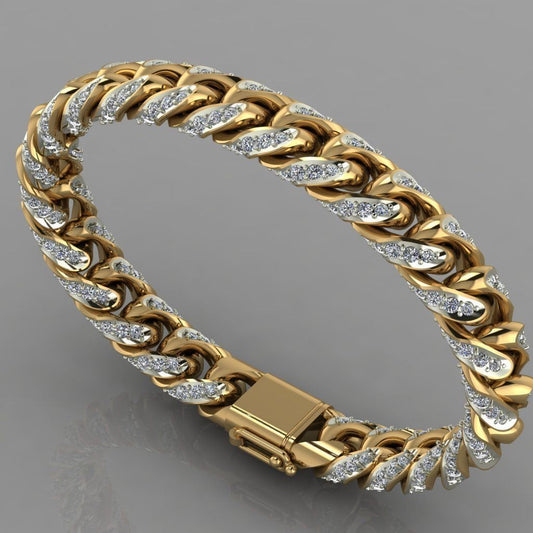 bracciale oro 18kt  chain maglie solido  regalo uomo unisex diamanti zaffiri rubini smeraldi compleanno made in italy anniversario  unisex