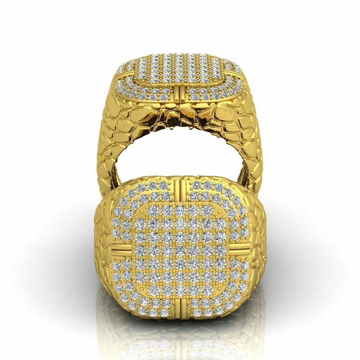 Anello oro 18kt diamanti sigillo unisex uomo regalo fashion made in italy compleanno party deco fidanzamento nozze moda prezioso