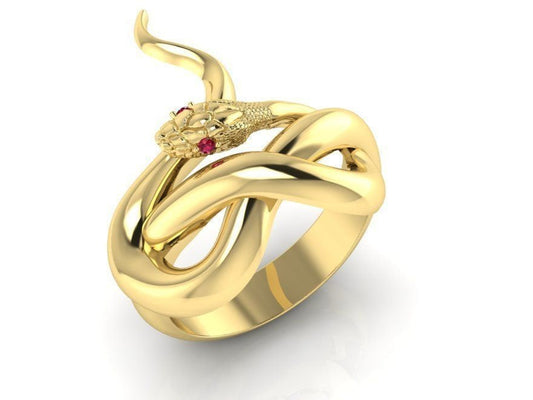 snake ring 18kt gold gift woman symbol ancient female strength engagement anniversary made in italy