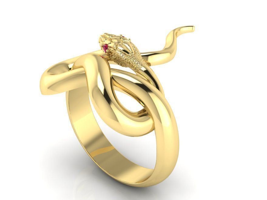 snake ring 18kt gold gift woman symbol ancient female strength engagement anniversary made in italy