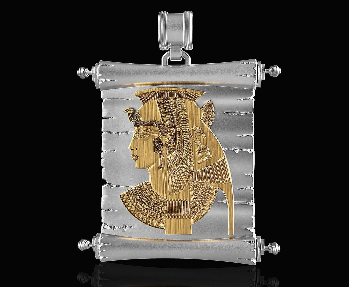 pendant 18kt gold cleopatra queen egypt gift woman fashion made in italy unisex jewel engagement anniversary birthday