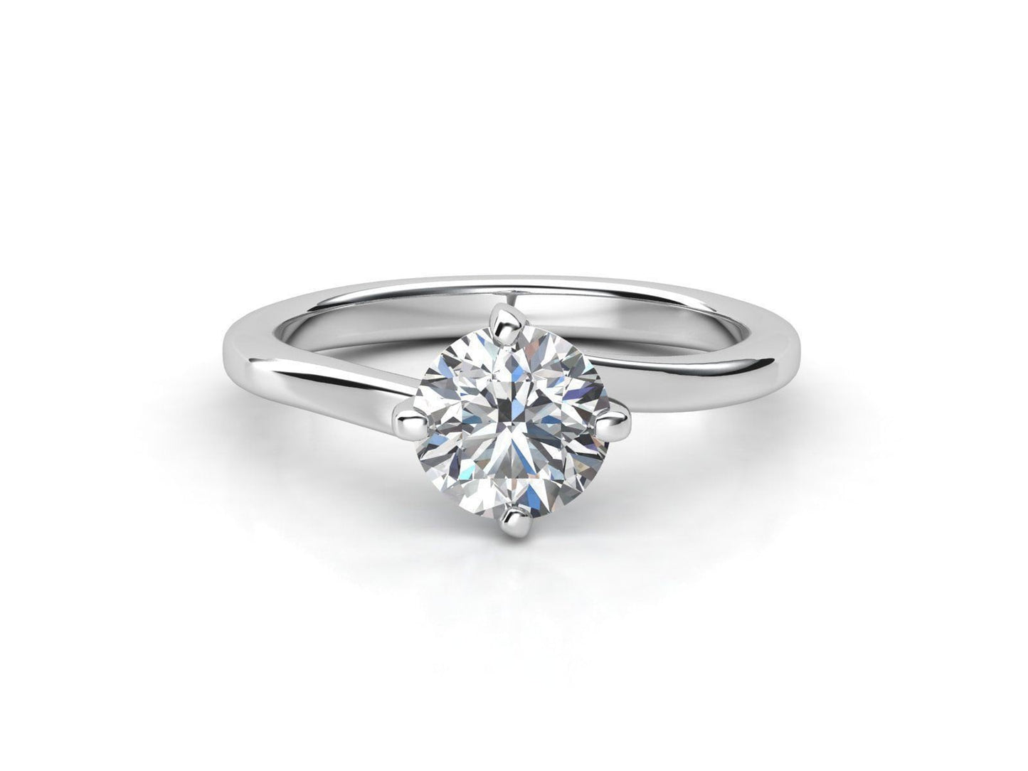 solitaire ring design diamond 18kt gold diamond gift fashion precious luminous made in italy engagement her eternal love