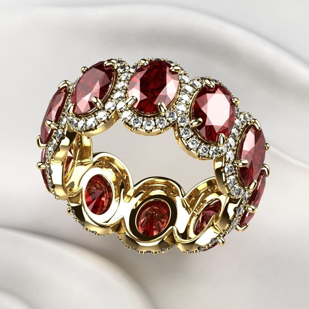 18kt gold ring diamonds sapphires rubies emeralds gift woman fashion made in Italy handmade graduation anniversary precious love