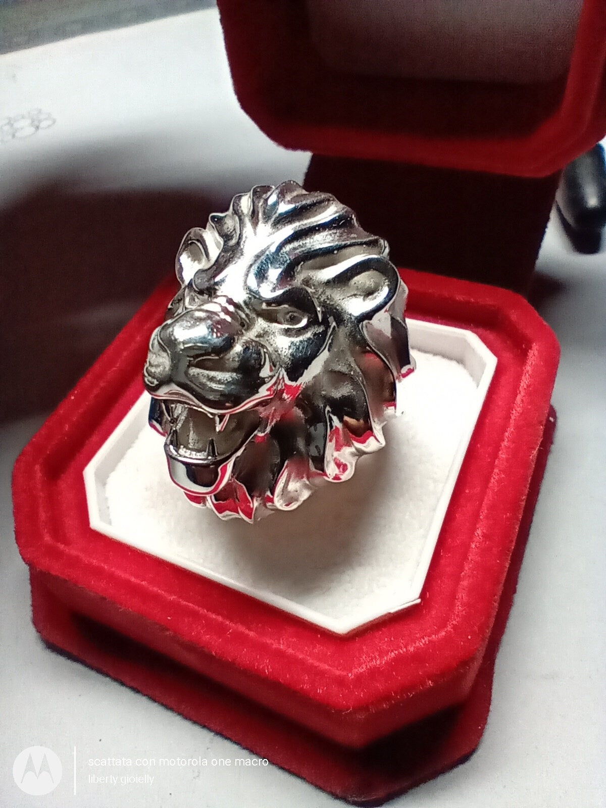 ring animalier lion 18kt yellow gold 14 kt man unisex gift made in italy handmade fashion fashion strong jewels man