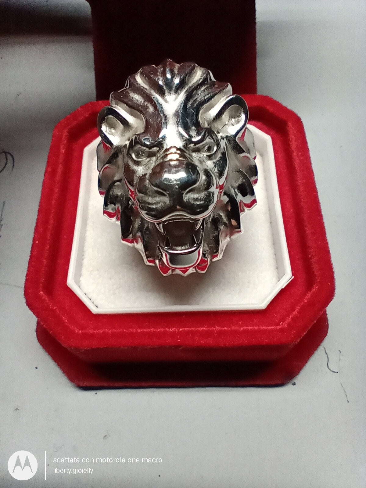 ring animalier lion 18kt yellow gold 14 kt man unisex gift made in italy handmade fashion fashion strong jewels man