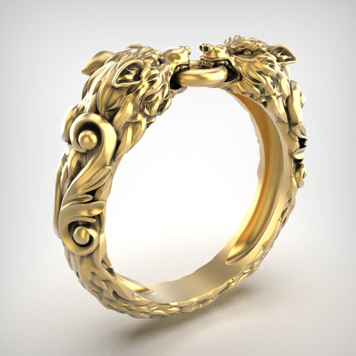 animal rings 18kt gold silver lion pitbull snake man woman made in italy gift anniversary engagement precious sculpture