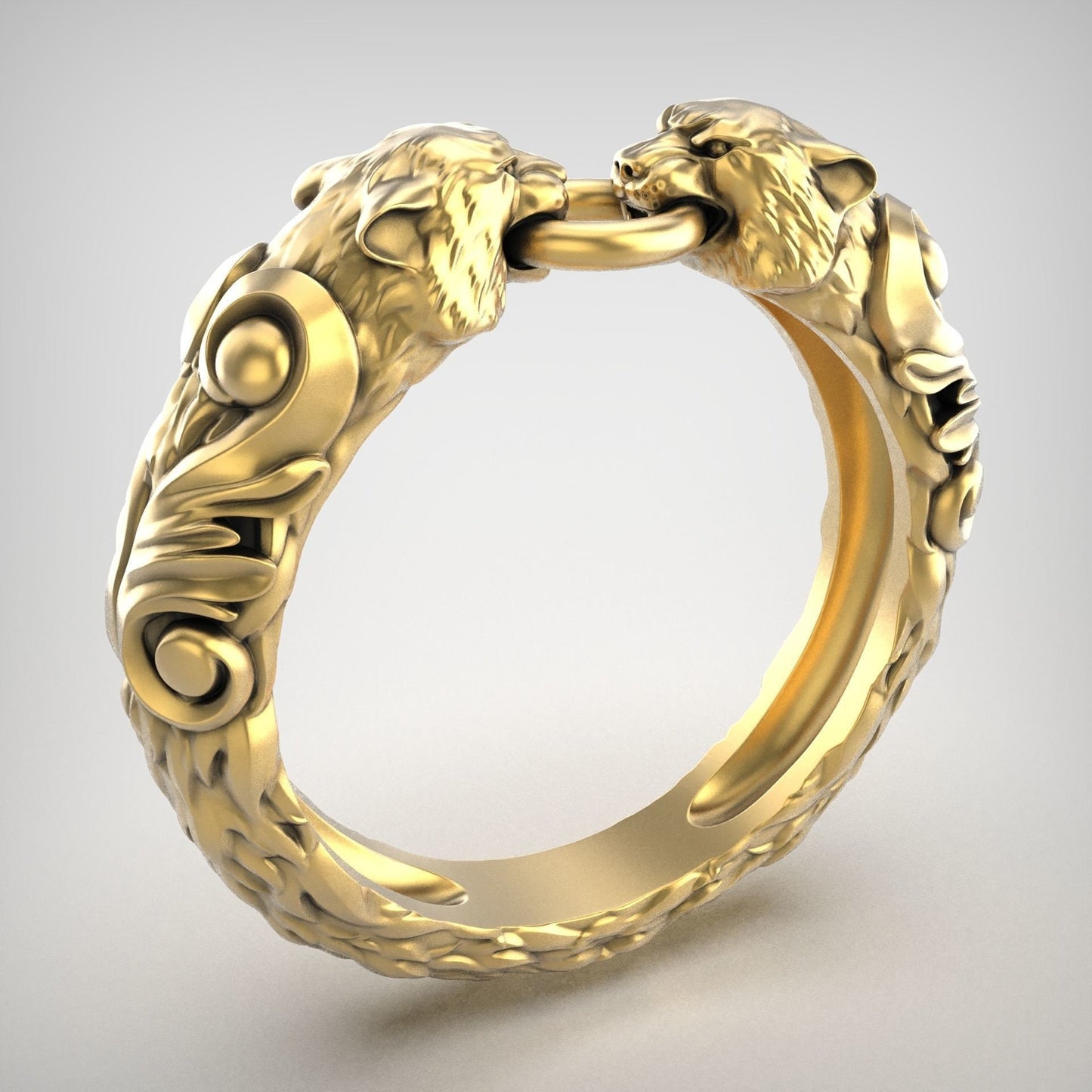 animal rings 18kt gold silver lion pitbull snake man woman made in italy gift anniversary engagement precious sculpture