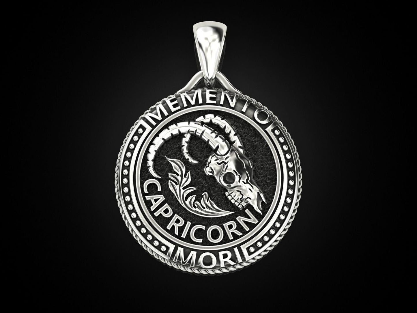 pendant sculpture signs of the zodiac mori memento silver 18kt gold design unisex man gift made in italy precious