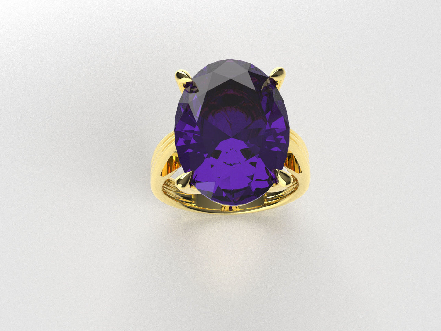 18kt gold ring design amethyst topaz gift woman fashion fashion party made in italy precious birthday anniversary bright bride