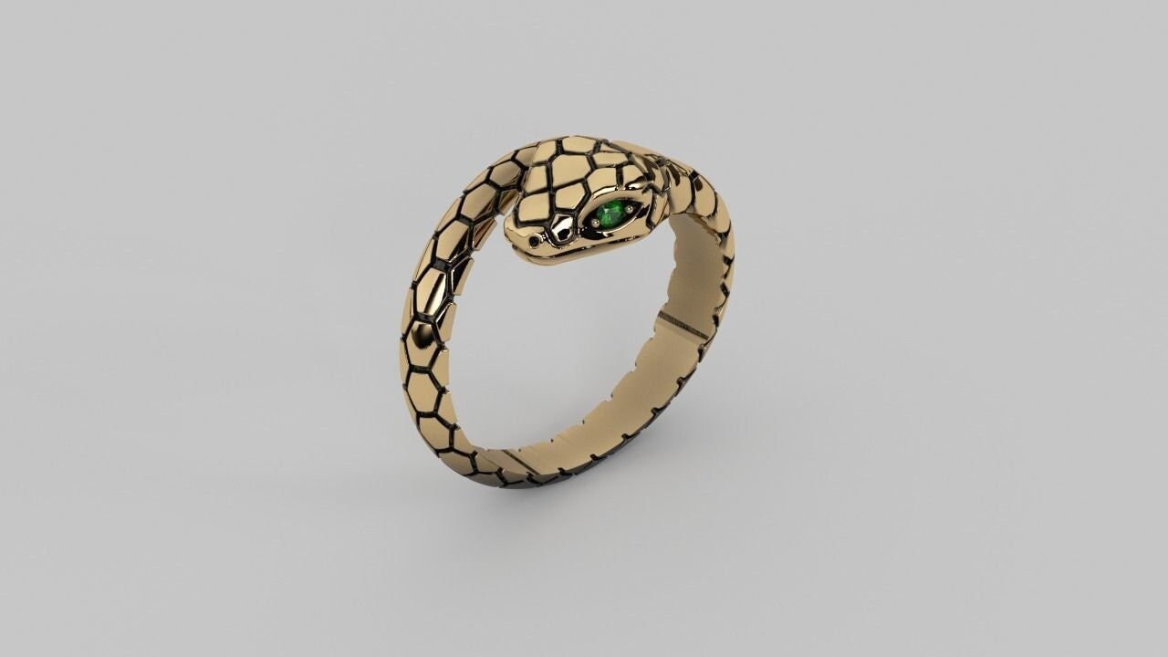 snake ring 18kt gold silver diamonds emeralds rubies animalier gift woman girl birthday made in italy precious nature