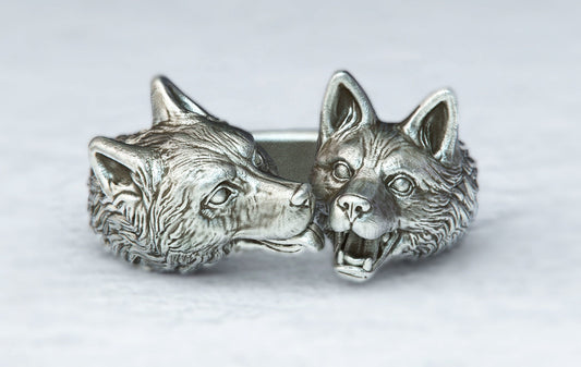 dog ring 925 silver family love design animal sculpture woman unisex man gift made in italy girls