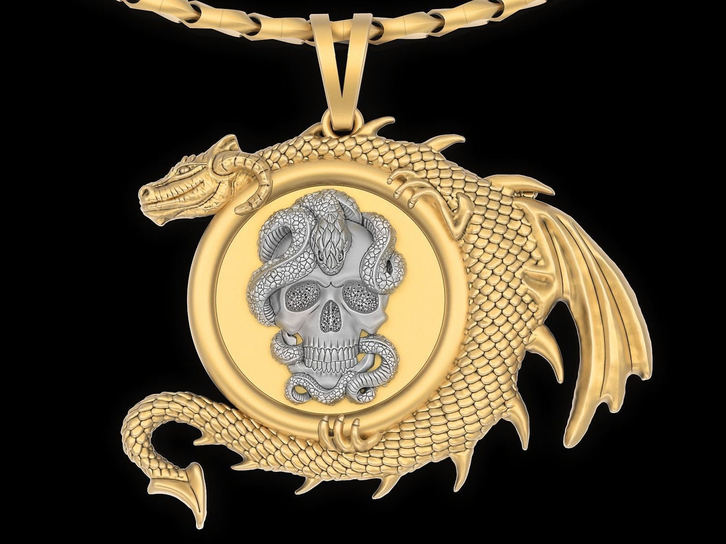 pendant dragon medusa skull lion eagle divinity silver gold details man woman unisex precious history made in italy fashion fashion gift