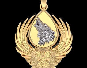 18kt gold silver pendant various animals tiger wolf eagle details unisex gift made in italy man woman birthday fashion fashion italy