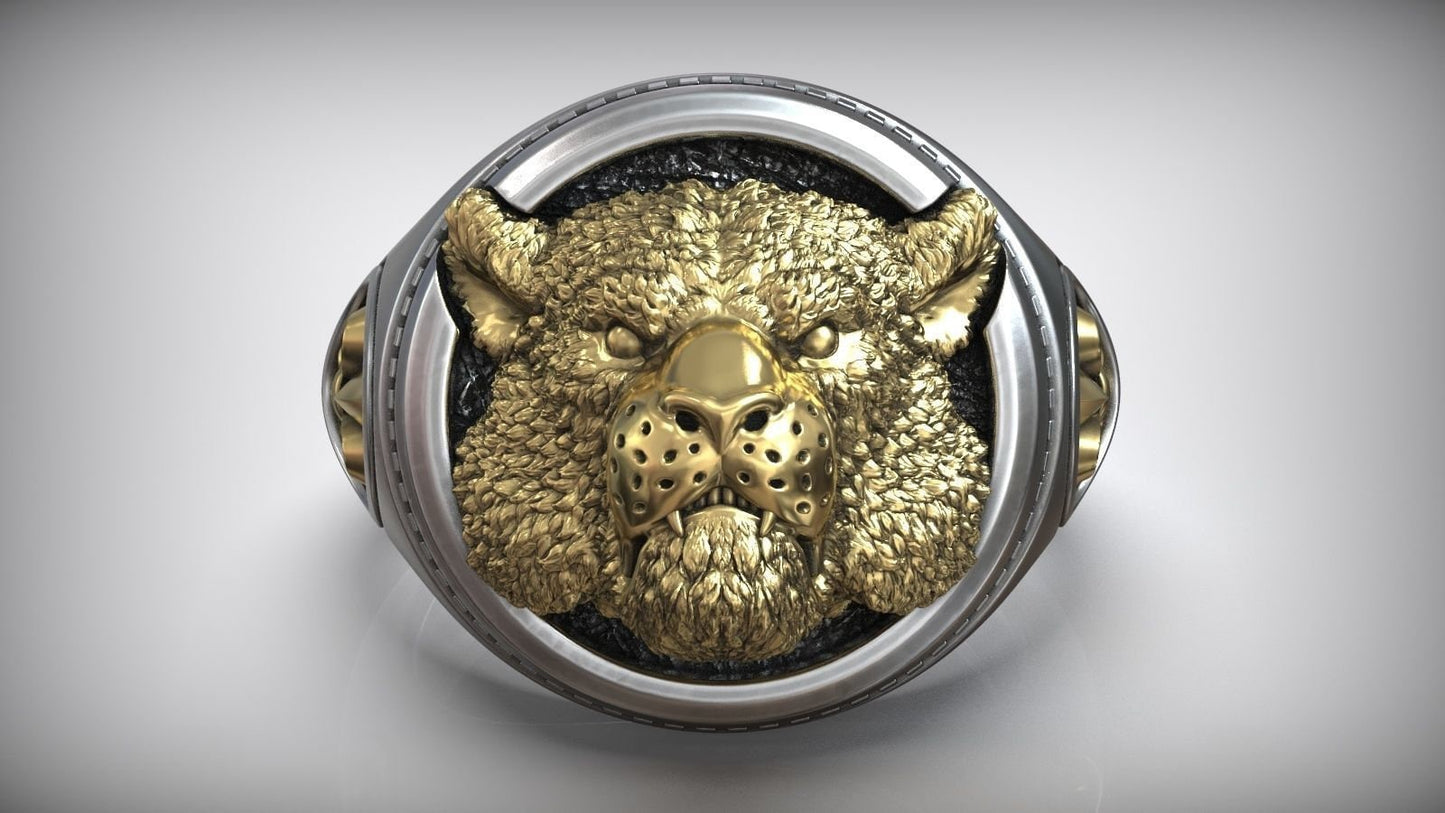 tiger ring engravings lily florence silver gold 14kt 18kt gift man unisex animalier made in italy birthday luxury