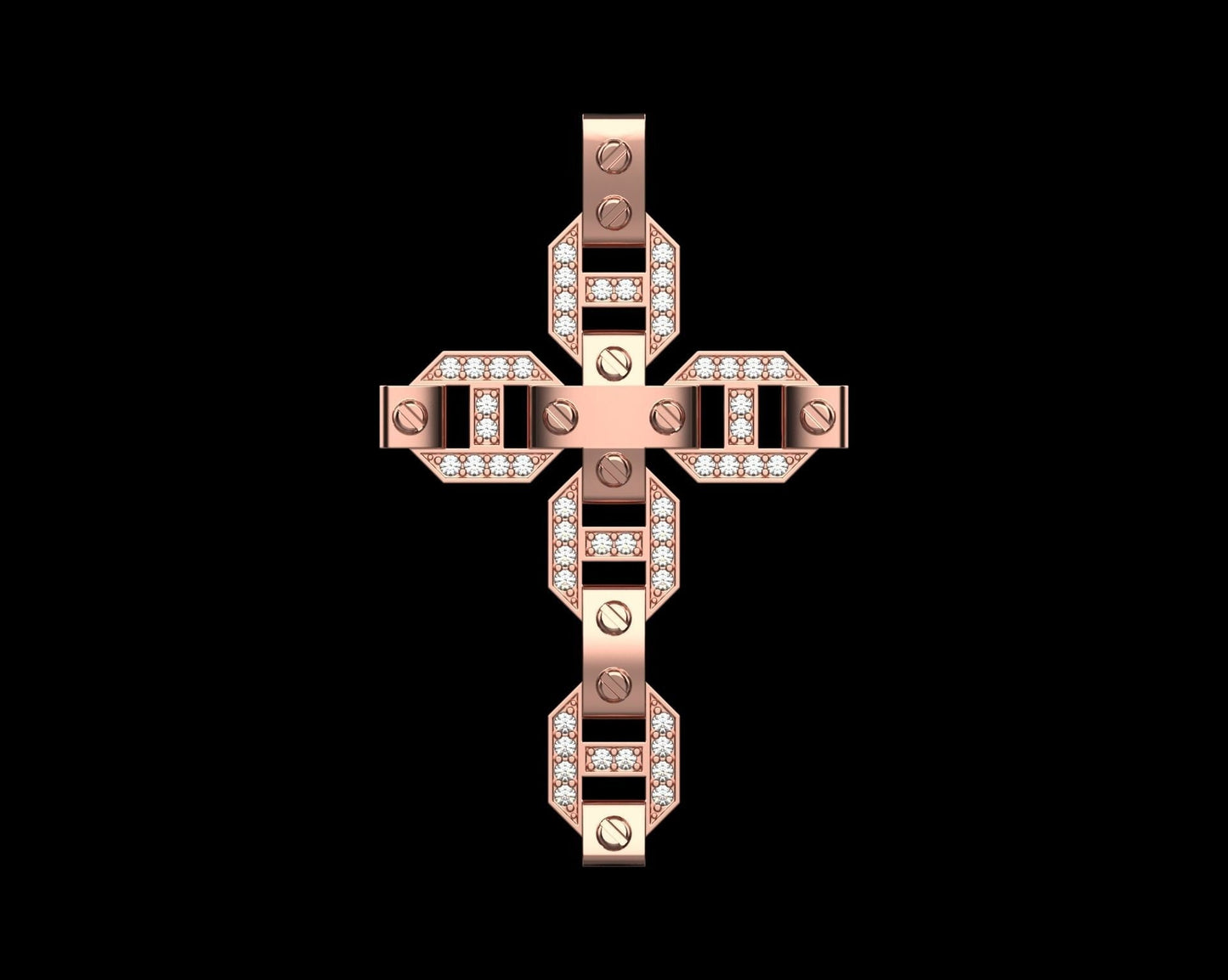 gold cross pendant 14kt 18kt diamonds design man woman unisex wedding gift engagement made in italy luxury anniversary birthday