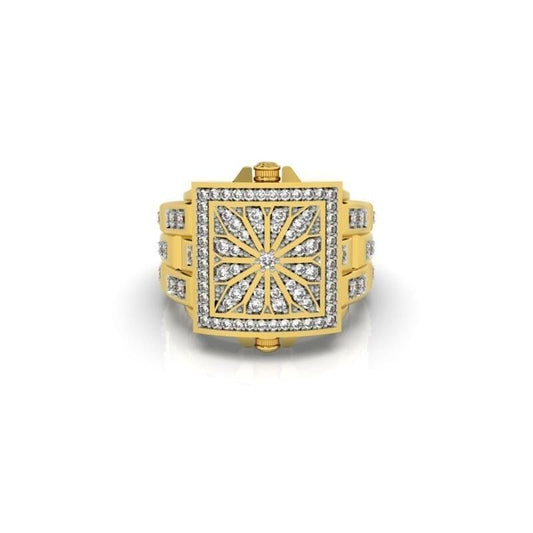 ring design watch gold 14kt 18kt diamonds gift man woman luxury made in italy engagement birthday wedding anniversary