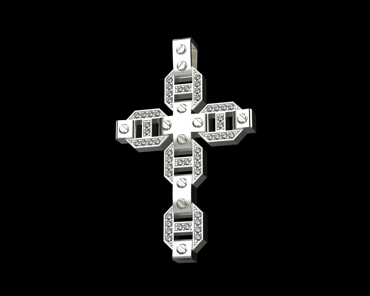 gold cross pendant 14kt 18kt diamonds design man woman unisex wedding gift engagement made in italy luxury anniversary birthday